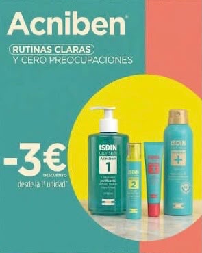 Promoción Acniben: -3 € en rutinas Acniben